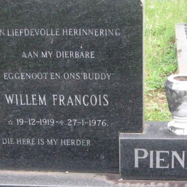 PIENAAR Willem Francois 1919-1976