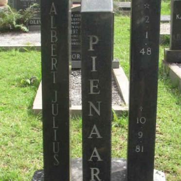 PIENAAR Albert Julius 1948-1981