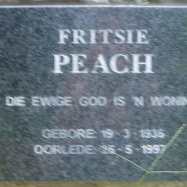 PEACH Fritsie 193?-1997