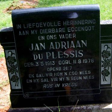 PLESSIS Jan Adriaan, du 1913-1976