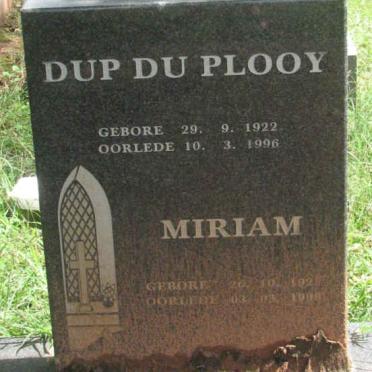 PLOOY Dup, du 1922-1996 &amp; Miriam 192?-19?8