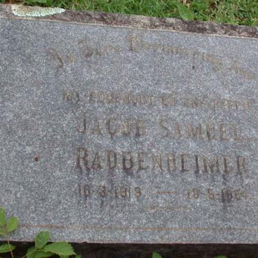RAUBENHEIMER Jacob Samuel 1919-1964