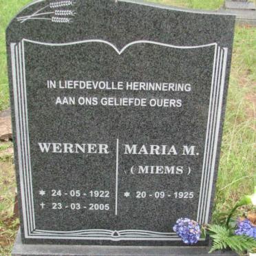 RAATH Werner 1922-2005 &amp; Maria M. 1925-
