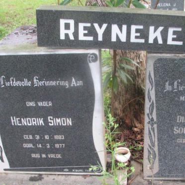 REYNEKE Hendrik Simon 1883-1977 &amp; Dinah Johanna Sophia PIENAAR 1887-1969