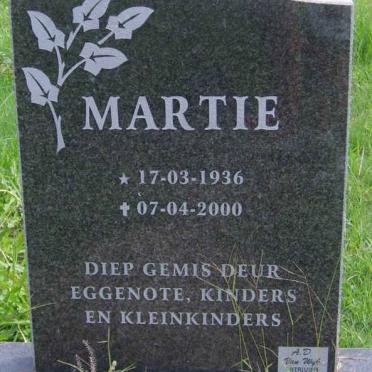 TERBLANCHE Martie 1936-2000