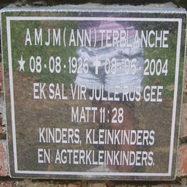 TERBLANCHE A.M.J.M. 1926-2004