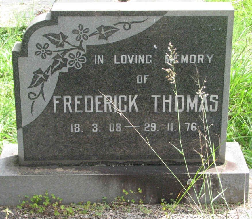 THOMAS Frederick 1908-1976