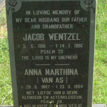 TRAUT Jacob Wentzel 1901-1986 &amp; Anna Marthina VAN AS 1907-1994