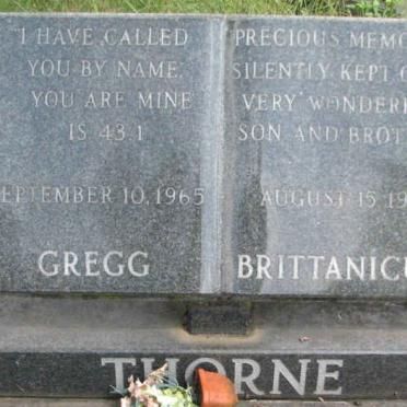 THORNE Gregg Brittanicus 1965-1987