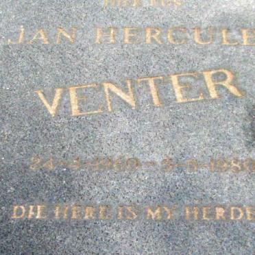 VENTER Jan Hercules 1960-1980