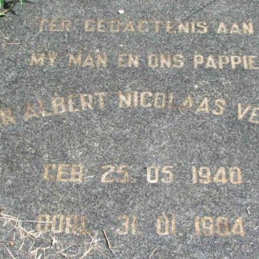 VENTER Jan Albert Nicolaas 1940-1984