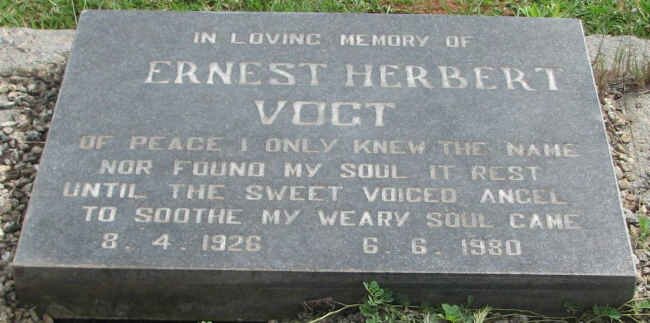 VOGT Ernest Herbert 1926-1980