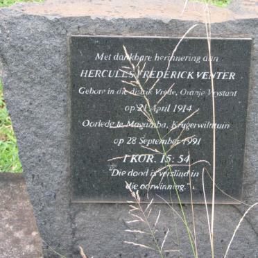 VENTER Hercules Frederick 1914-1991