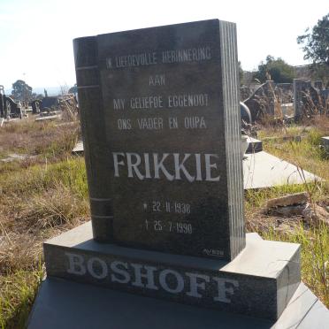 BOSHOFF Frikkie 1938-1990