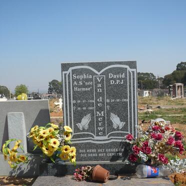 MERWE D.P.J., van der 1924 &amp; A.S. HARMSE 1926-2007