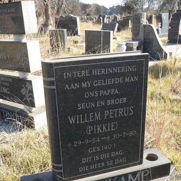 STEENKAMP Willem Petrus 1954-1980