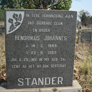 STANDER Hendrikus Johannes 1949-1963
