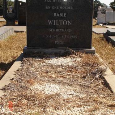 WILTON Babie nee HEYMANS 1941-1985
