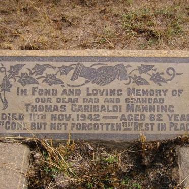 MANNING Thomas Garibaldi -1942