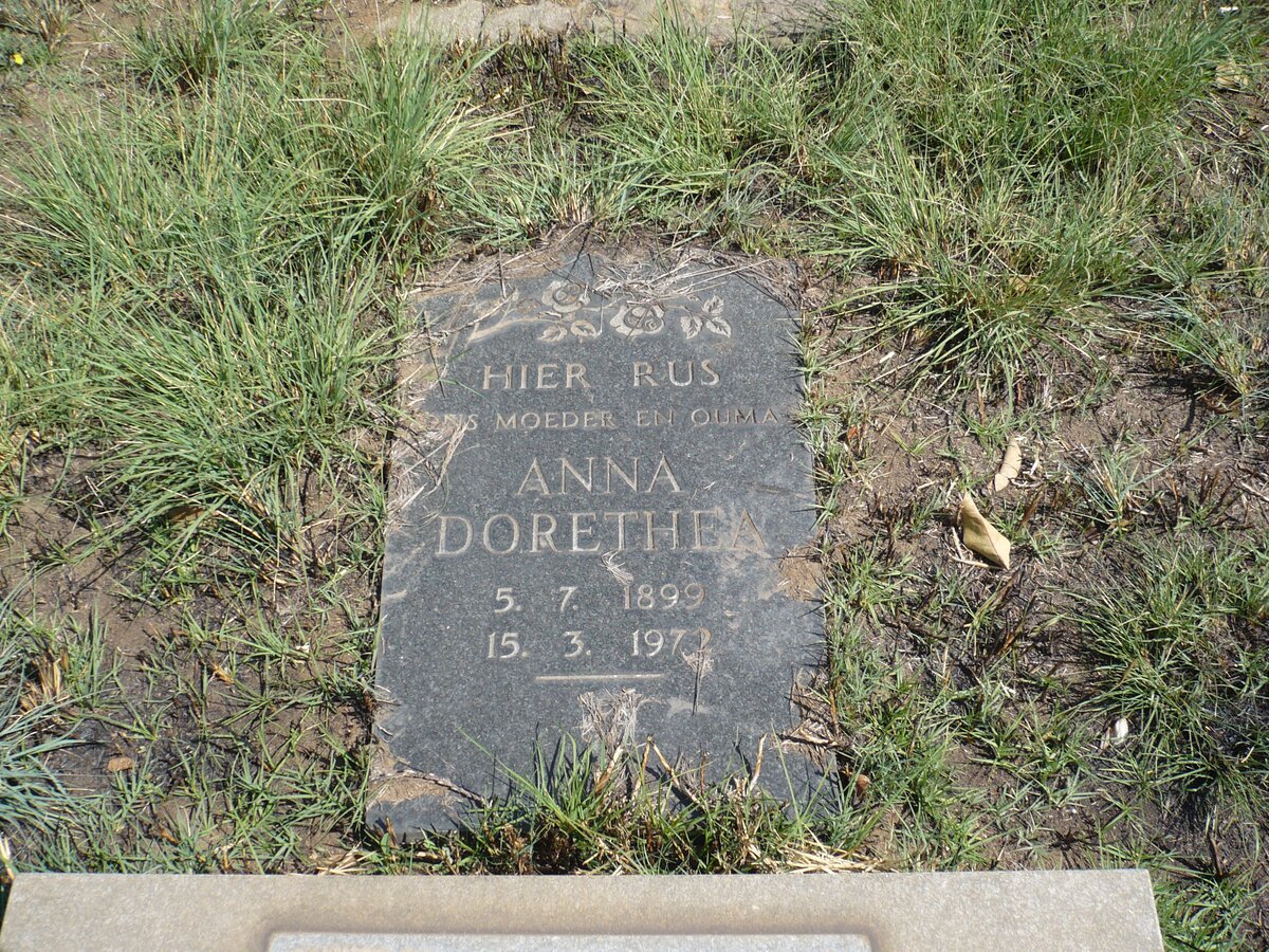 BERG Anna Dorethea, van den 1899-1972