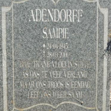 ADENDORFF Sampie 1845-2001
