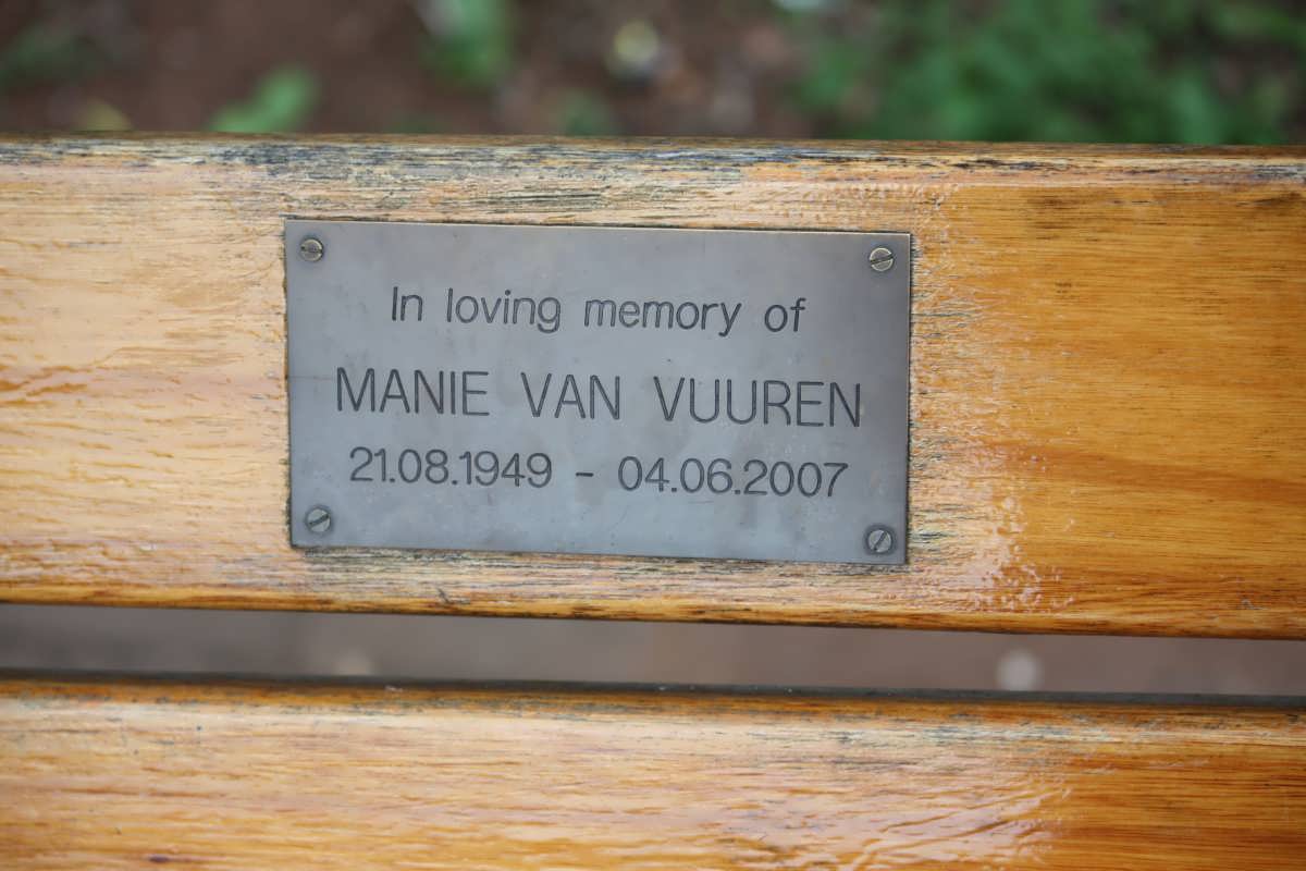 VUUREN Manie, van 1949-2007