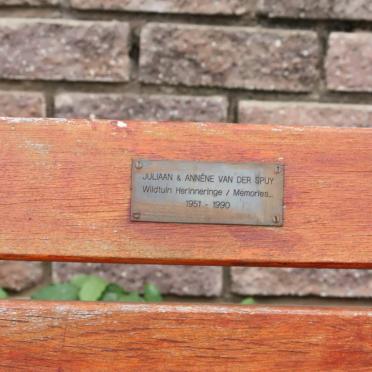 SPUY Juliaan, van der &amp; Annene 1951-1990