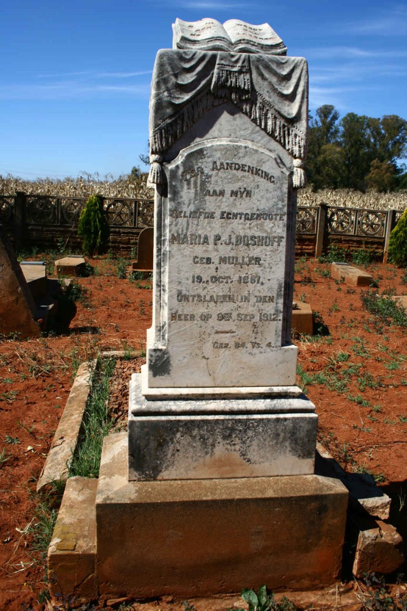 BOSHOFF Maria P.J. nee MULLER 1887-1912