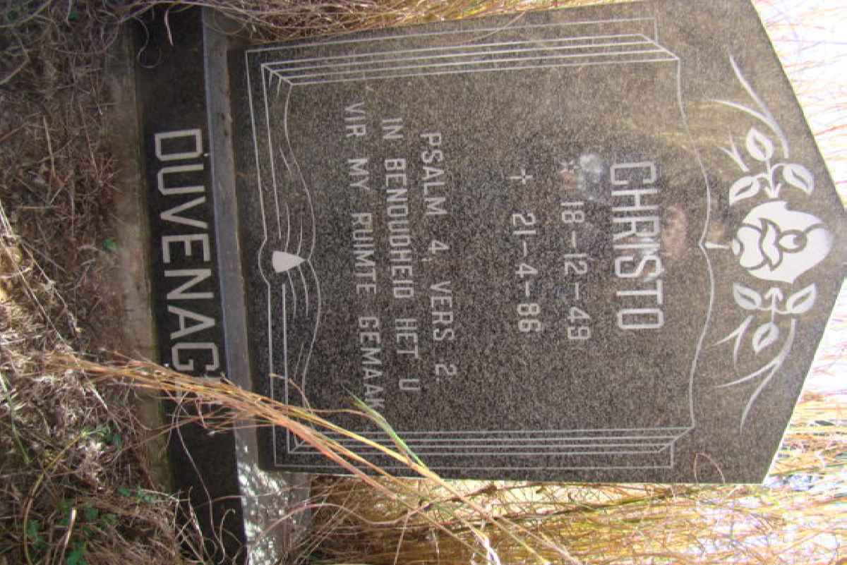 DUVENAGE Christo 1949-1986