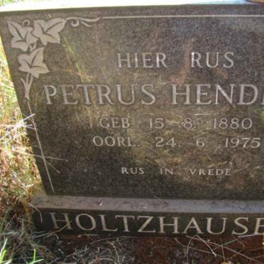 HOLTZHAUSEN Petrus Hendrik 1880-1975