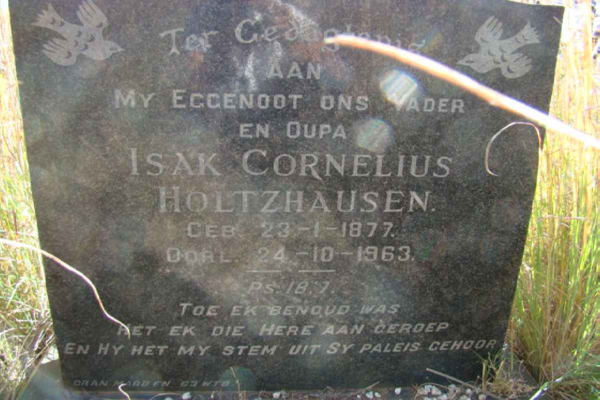 HOLTZHAUSEN Isak Cornelius 1877-1963