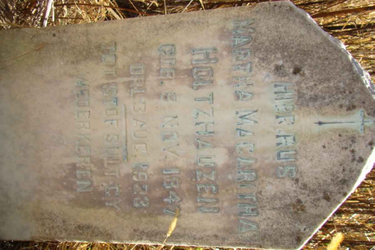 HOLTZHAUZEN Martha Magaritha 1847-1923