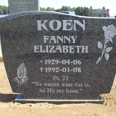 KOEN Fanny Elizabeth 1929-1992