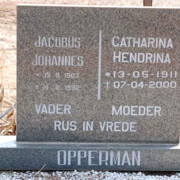OPPERMAN Jacobus Johannes 1903-1992 &amp; Catharina Hendrina 1911-2000