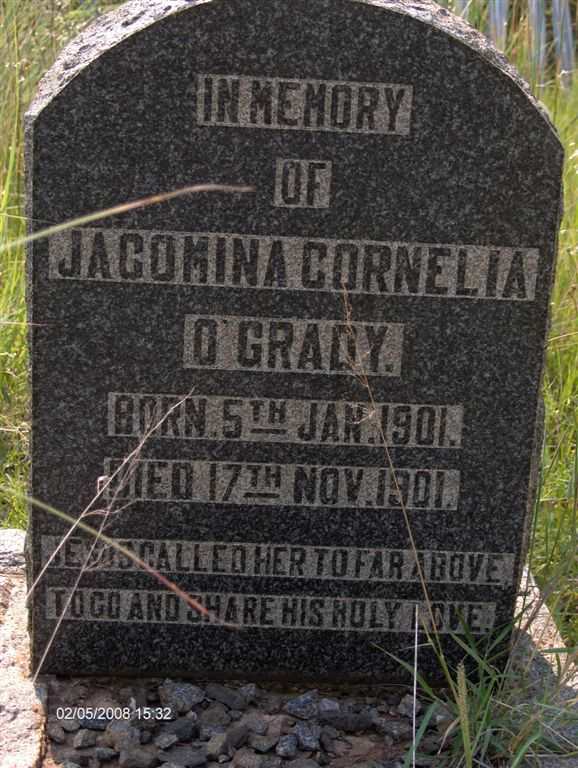 O'GRADY Jacomina Cornelia 1901-1901