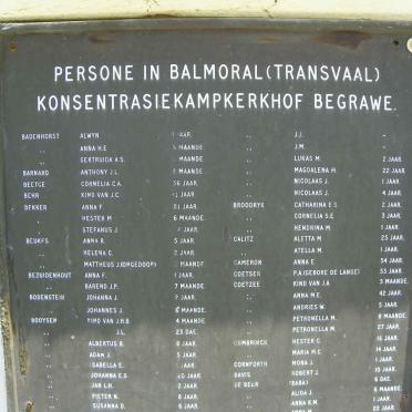 1b. Balmoral Concentration Camp 1901-1902