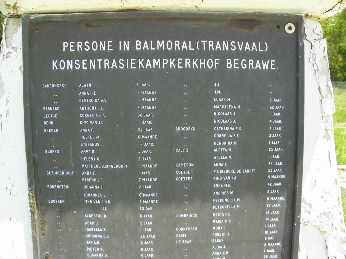 1b. Balmoral Concentration Camp 1901-1902