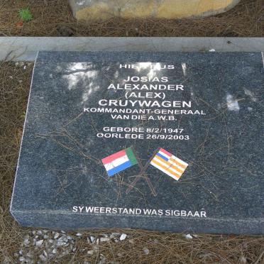 CRUYWAGEN Josias Alexander 1947-2003