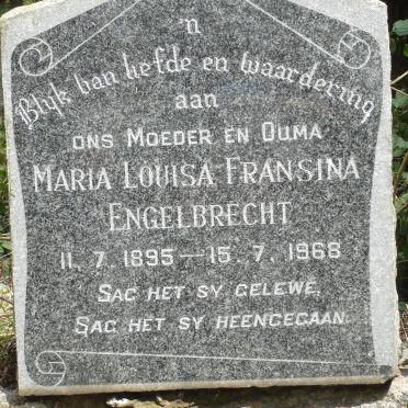 ENGELBRECHT Maria Louisa Fransina 1895-1968