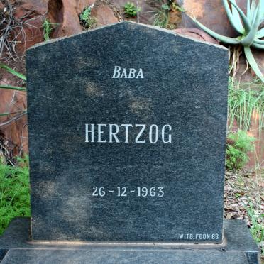 HERTZOG Baba 1963-1963