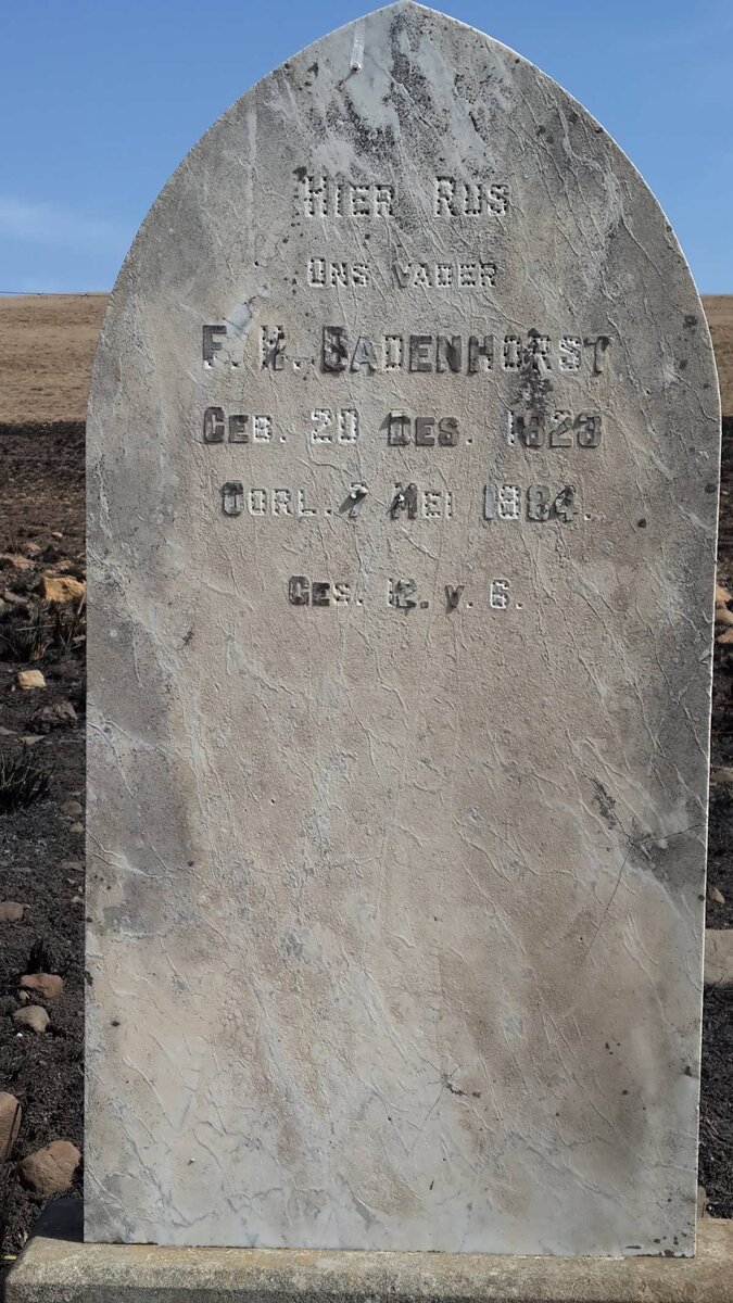 BADENHORST F.H. 1823-1884