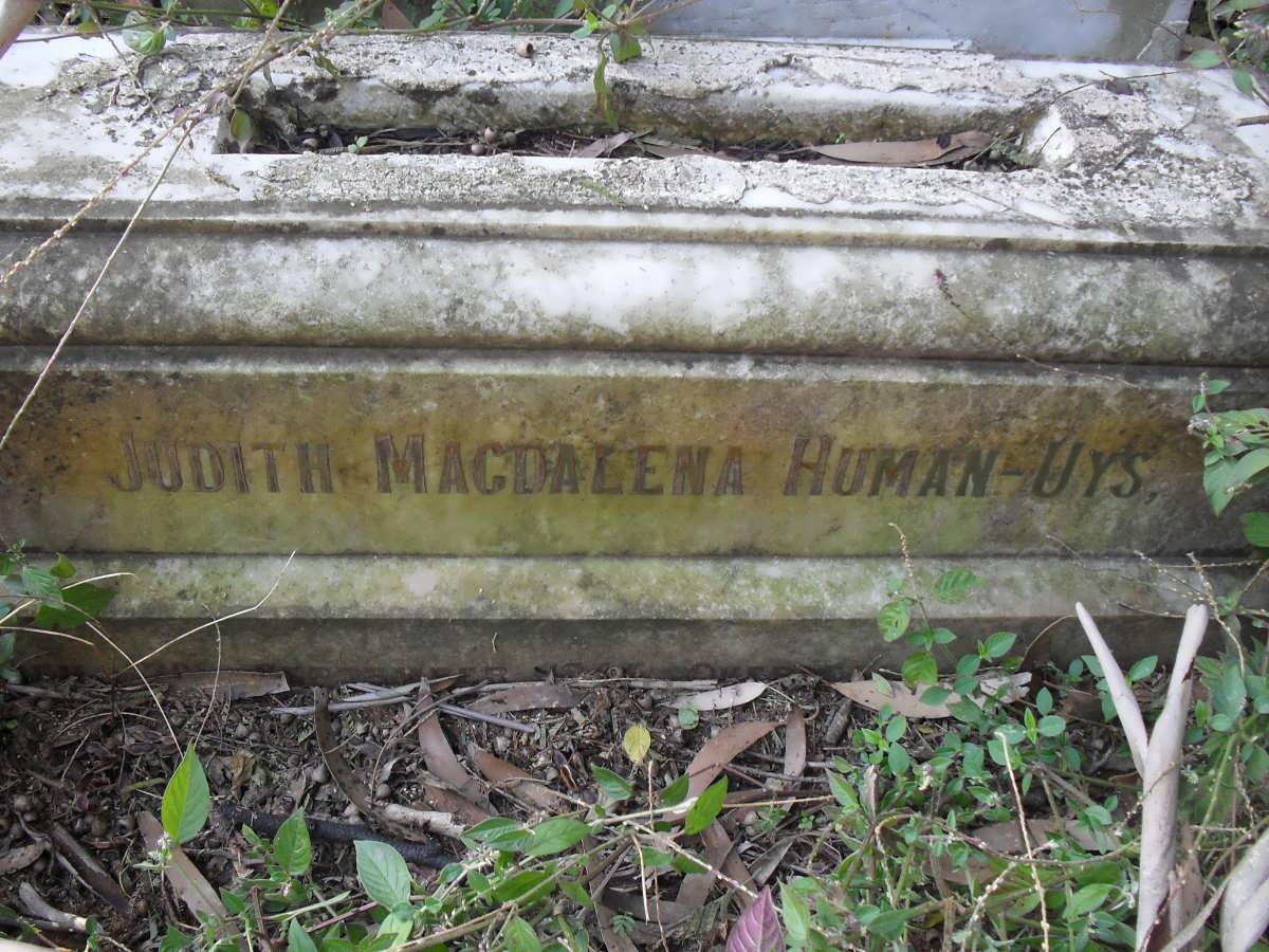 HUMAN Judith Magdalena nee UYS 1845-1901