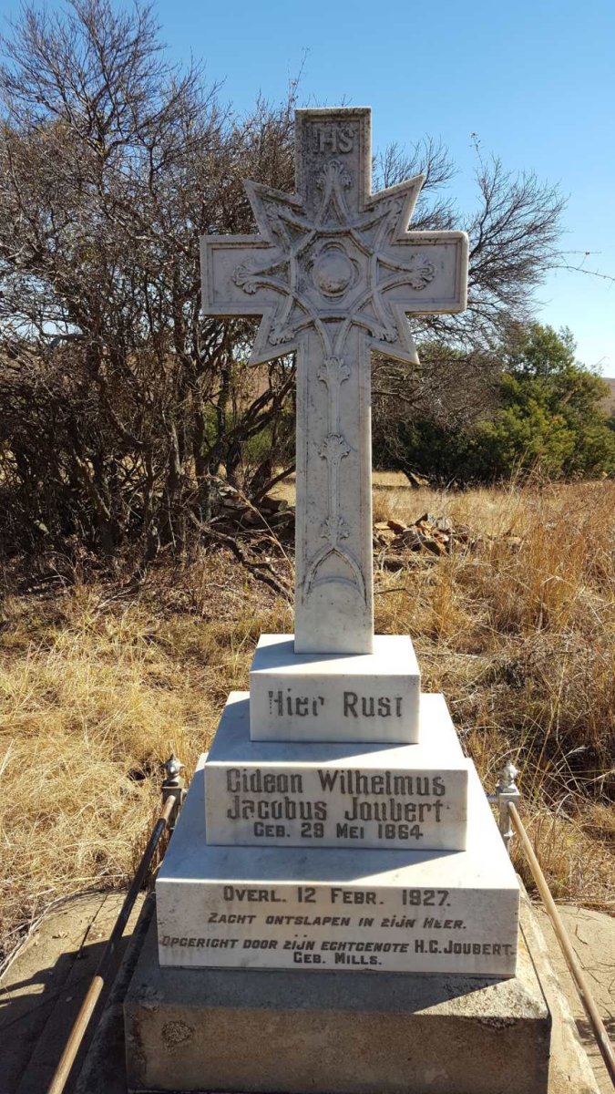 JOUBERT Gideon Wilhelmus Jacobus 1864-1927