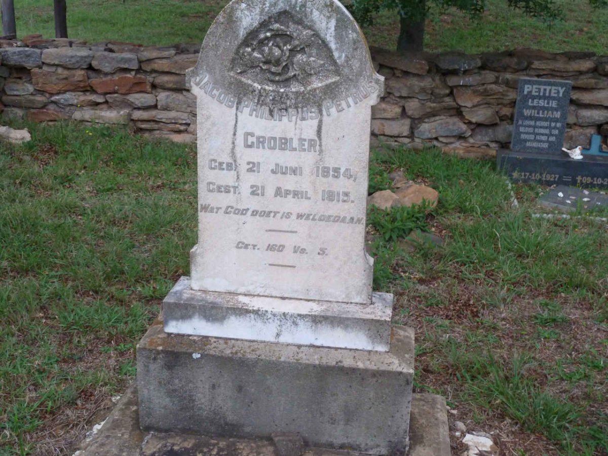 GROBLER Jacob Philippus Petrus 1854-1915