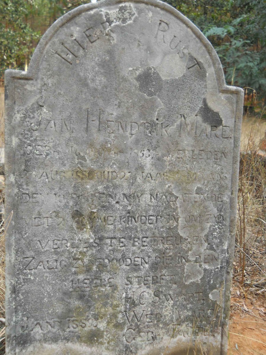 MARÉ Jan Hendrik 1853-1881