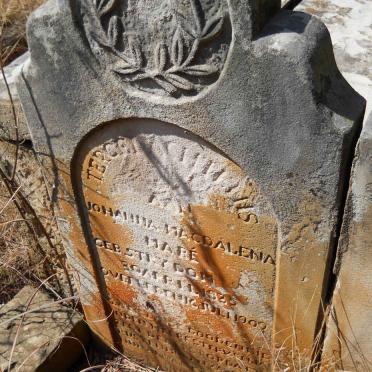 MARÉ Gabriel Stefanis 1828-1893 &amp; Johanna Magdalena STRYDOM 1835-1909