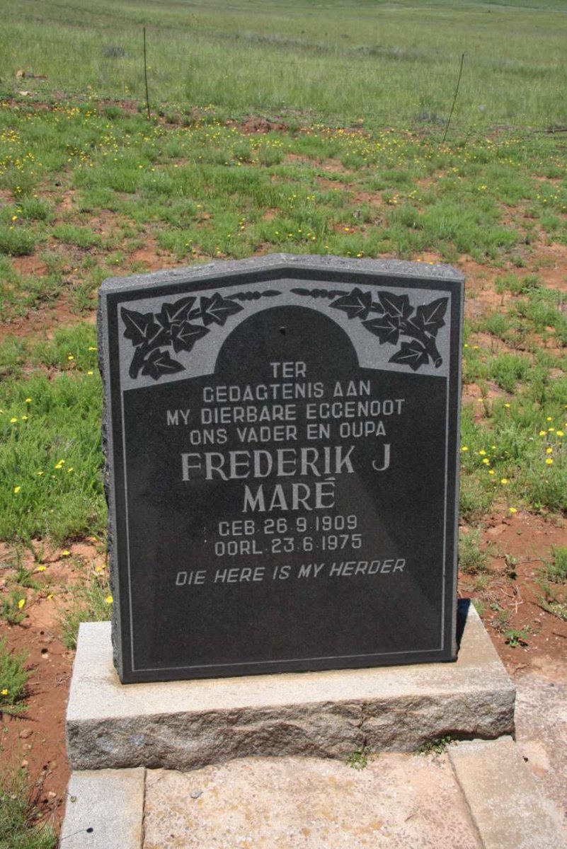 MARÉ Frederik J. 1909-1975