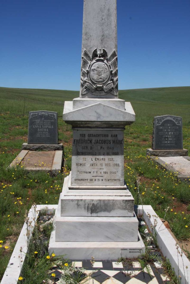 MARÉ Fredrick Jacobus 1845-1902