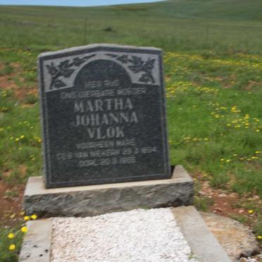 VLOK Martha Johanna formerly MARÉ nee VAN NIEKERK 1895-1966