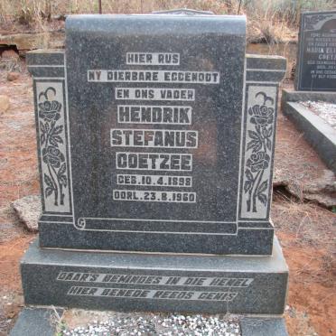 COETZEE Hendrik Stefanus 1898-1960 